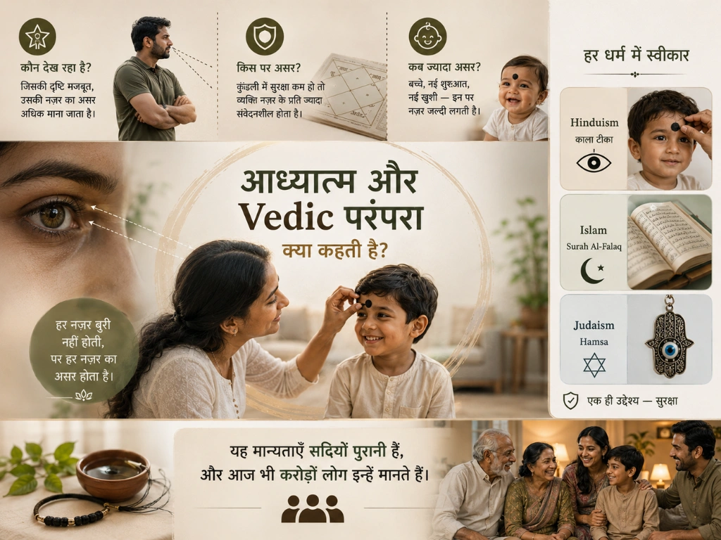 adhyatmik or vedic parampara ke hisab se nazar 